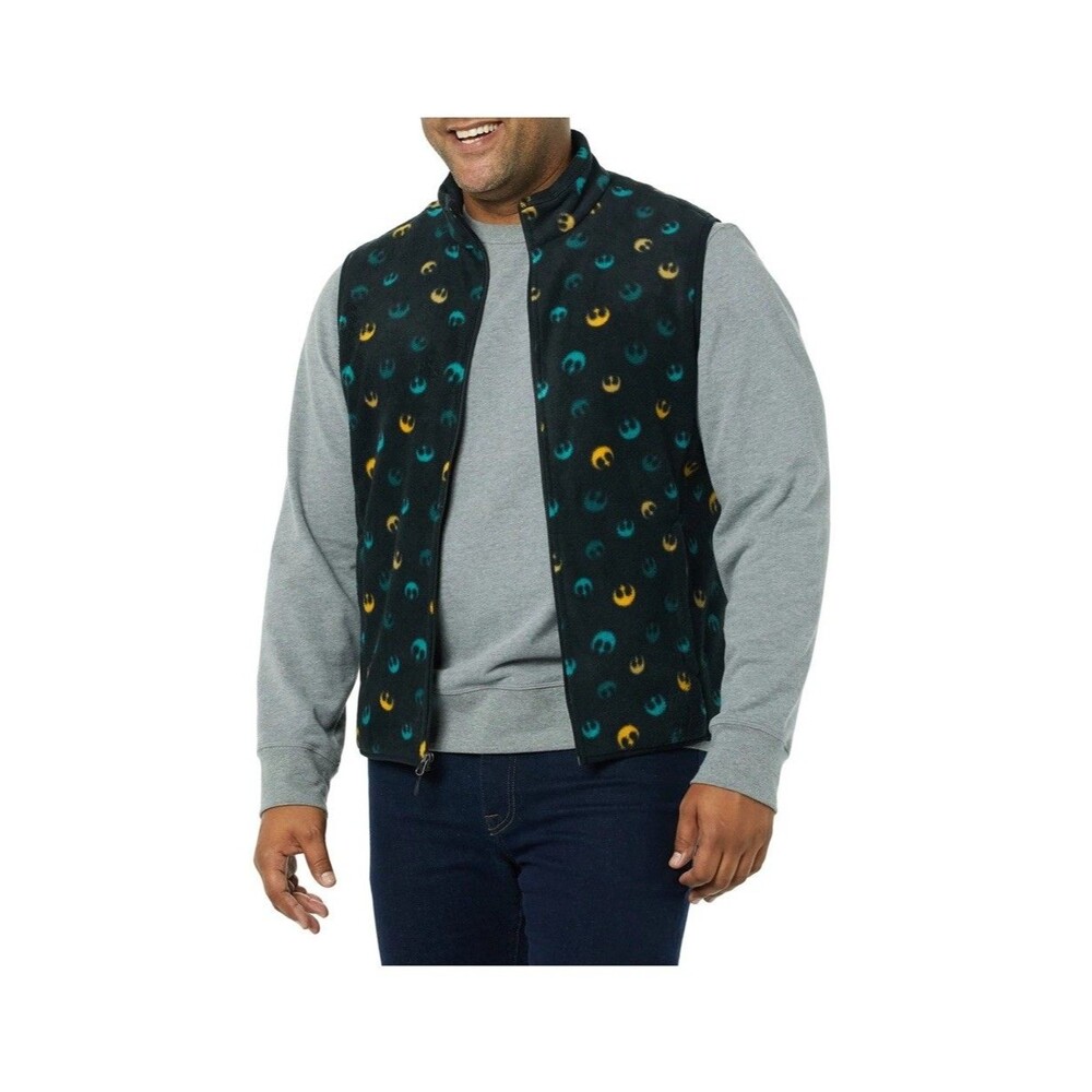 Star Wars x Amazon Essentials Rebel Fleece Vest Men Size: XXL